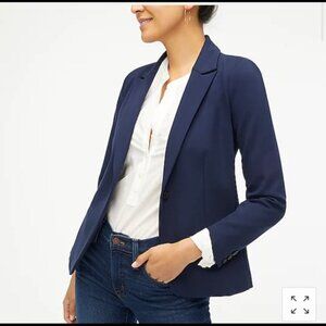 J Crew Factory Ponte Work Blazer Navy AS336